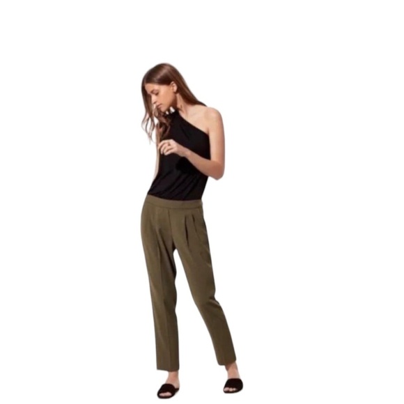 ARITZIA BABATON Cohen Pant in Olive Drab Size 4 - Picture 8 of 10